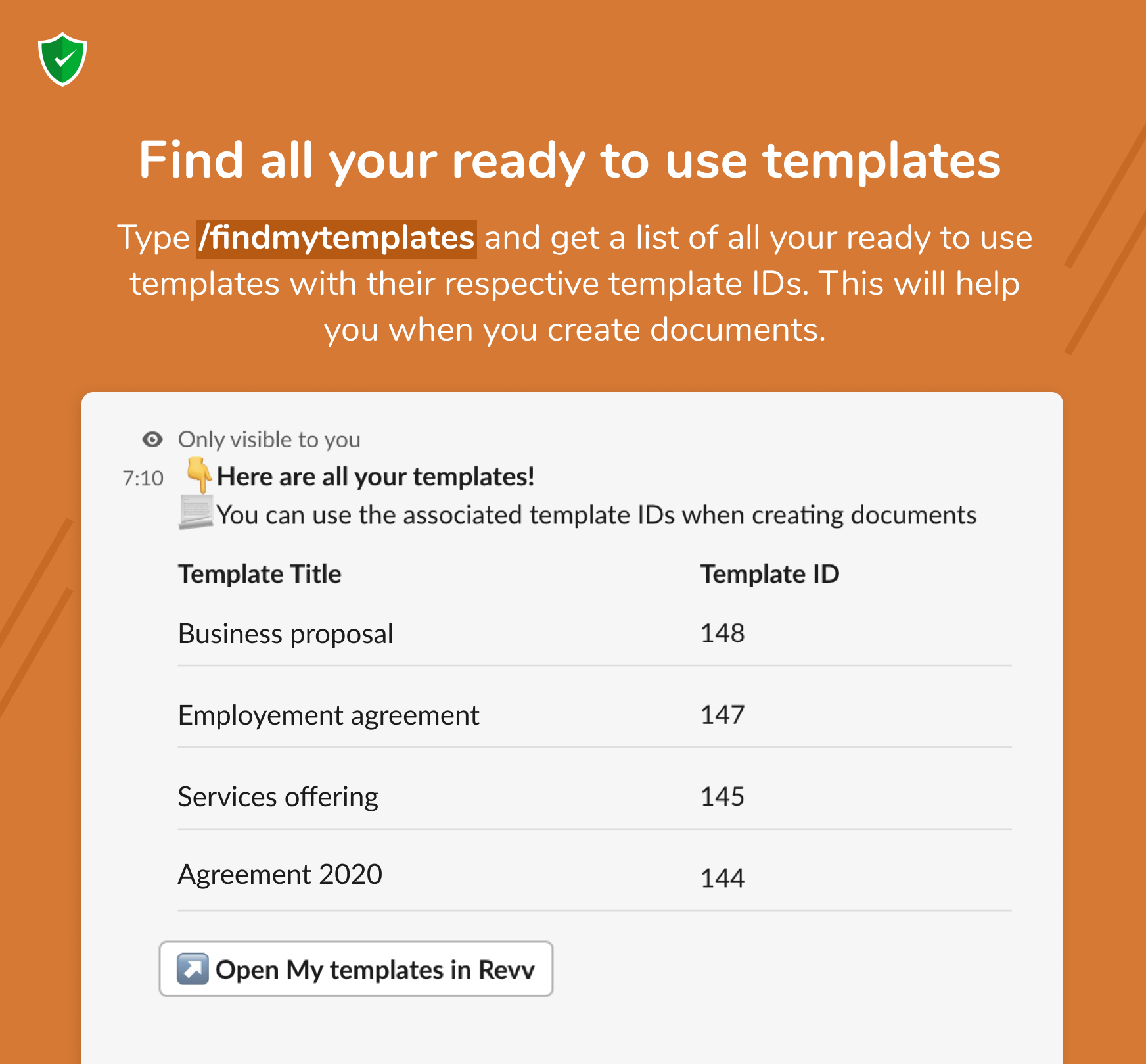 Now personalize your templates faster and optimize your business processes with Revv document builder.