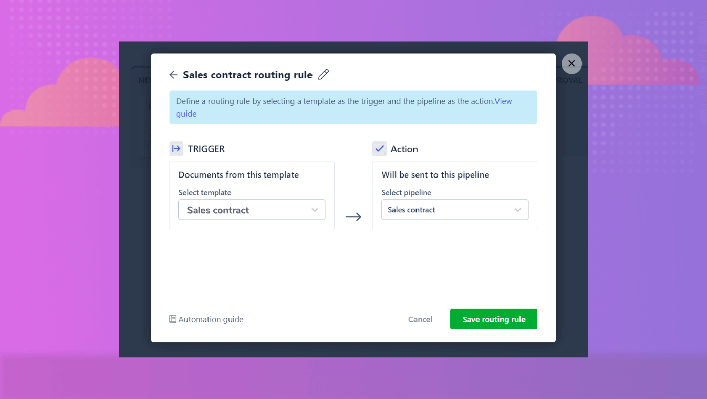 Revv's pipeline routing features helps to categorize your documents 