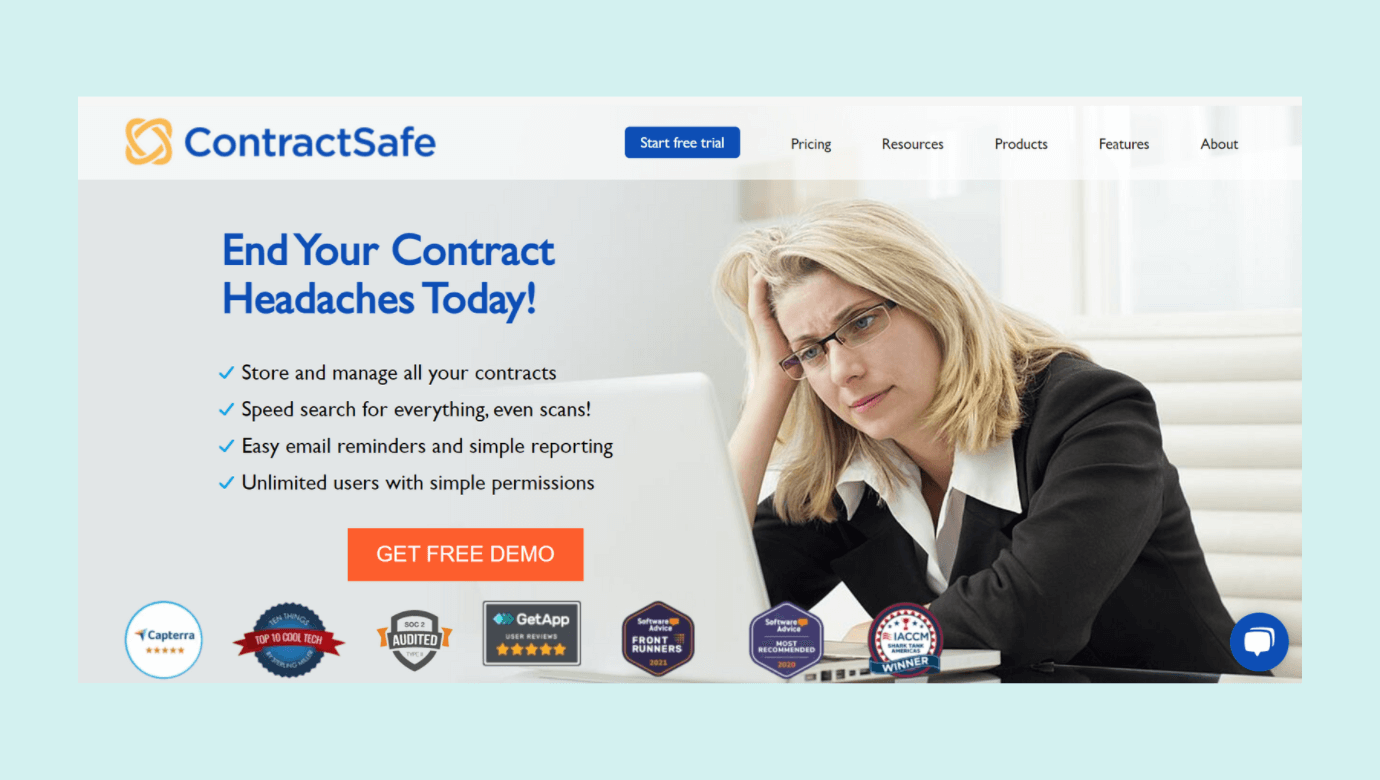 ContractSafe is cloud based contract management software that is easy to use