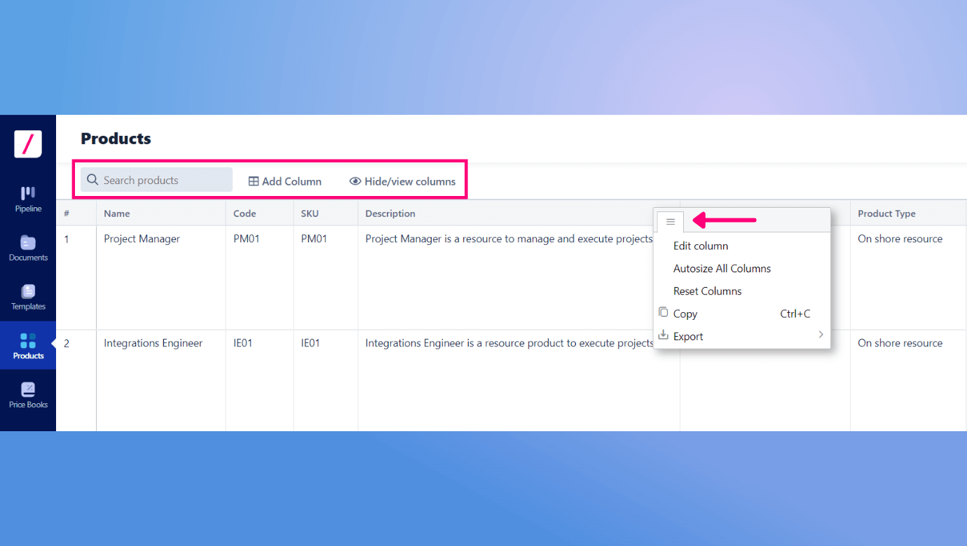 Configure one product with ease using Revv's Products feature and work according to your customer needs