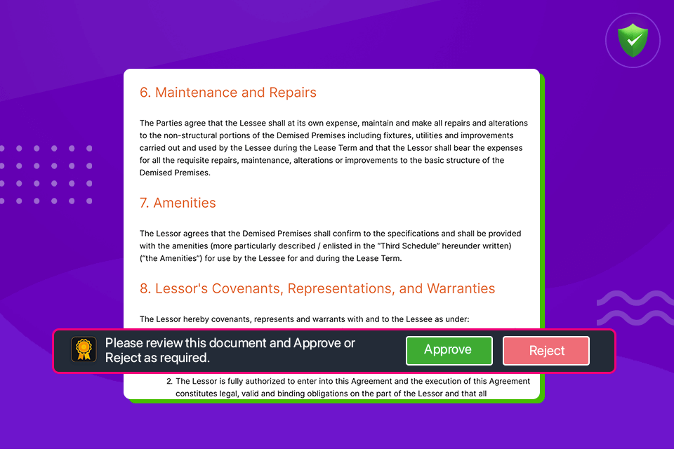 All you need is an internet connection and take action on Revv documents from anywhere through a desktop or mobile access.