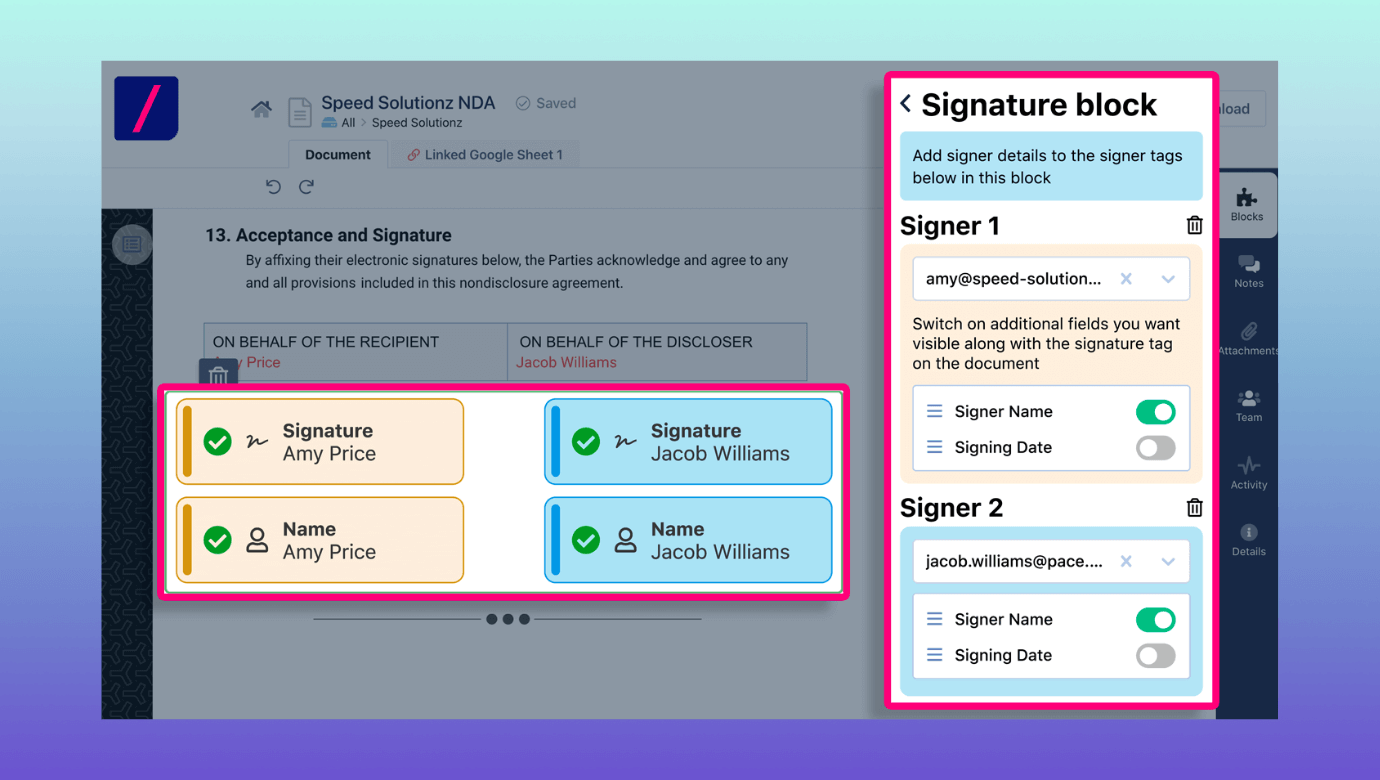 Electronically sign your NDA from anywhere anytime and any device with Revv.