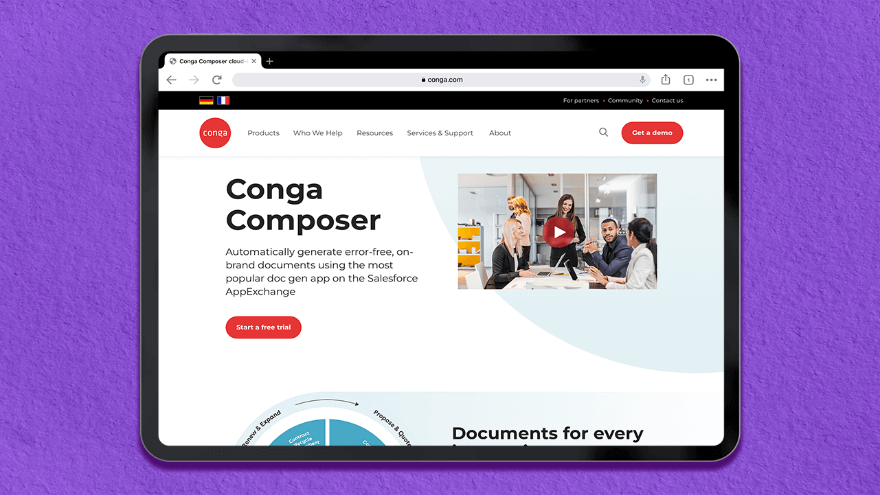 Conga Composer is a zero-effort document management system primarily that is built for sales professionals