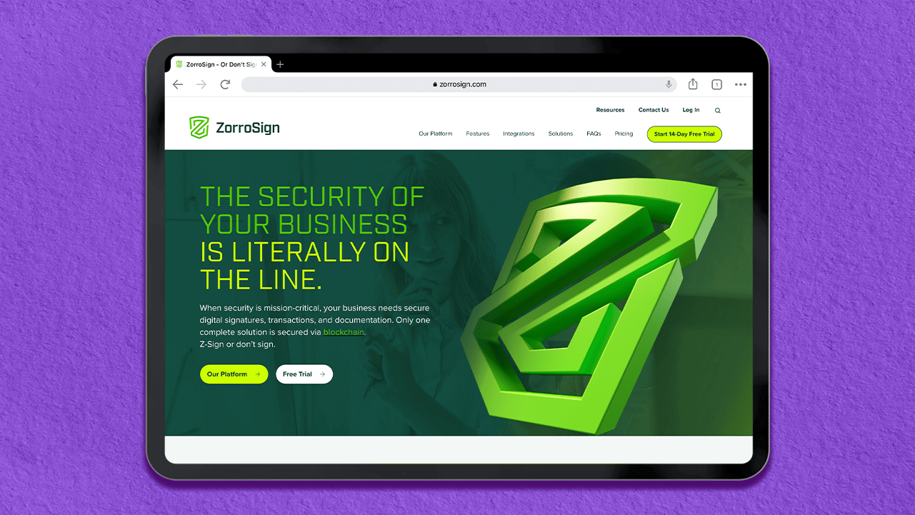 Enabling organizations to manage documents in one place, Zorrosign’s single and intuitive user interface allows you to manage, track, and e-sign documents all from one single place. 