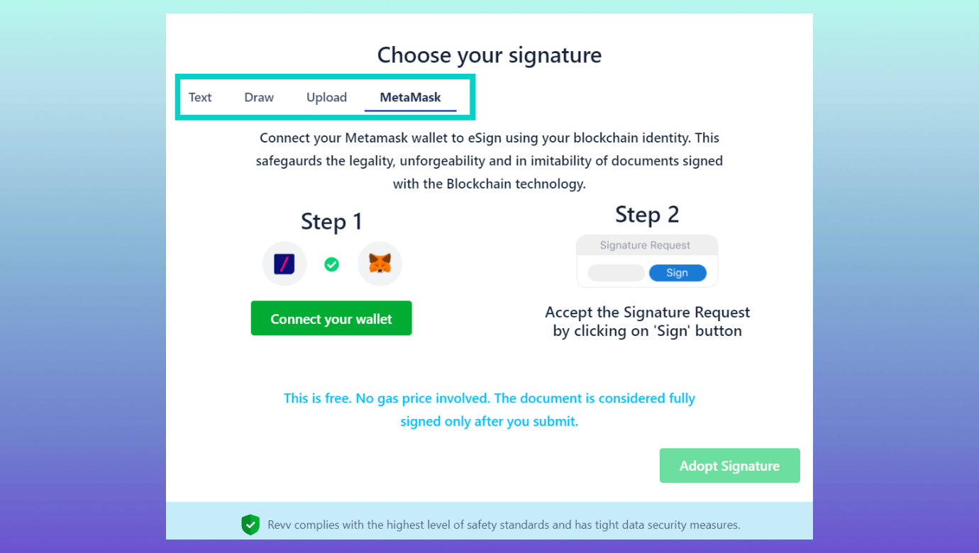 Revv provides flexible eSign options