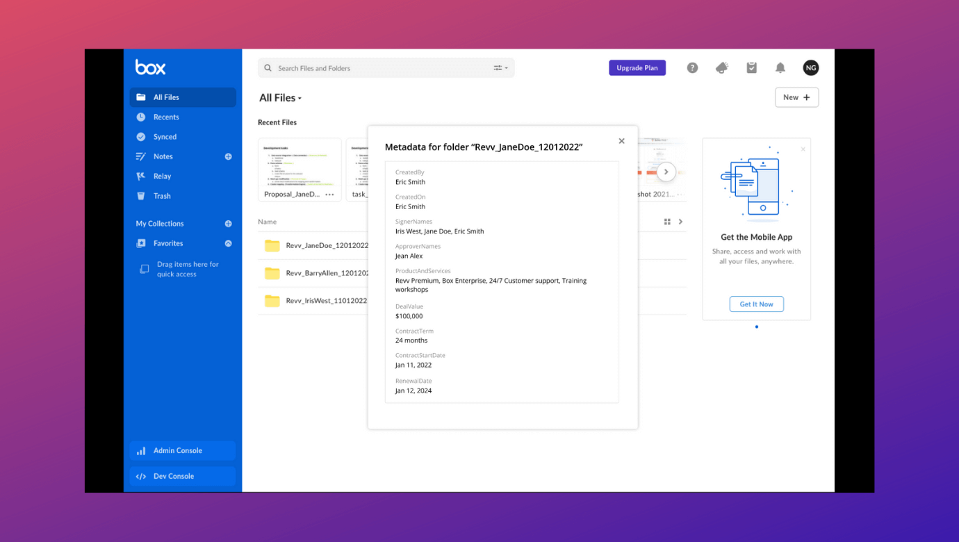 Complete signature online management with Revv+Box integration