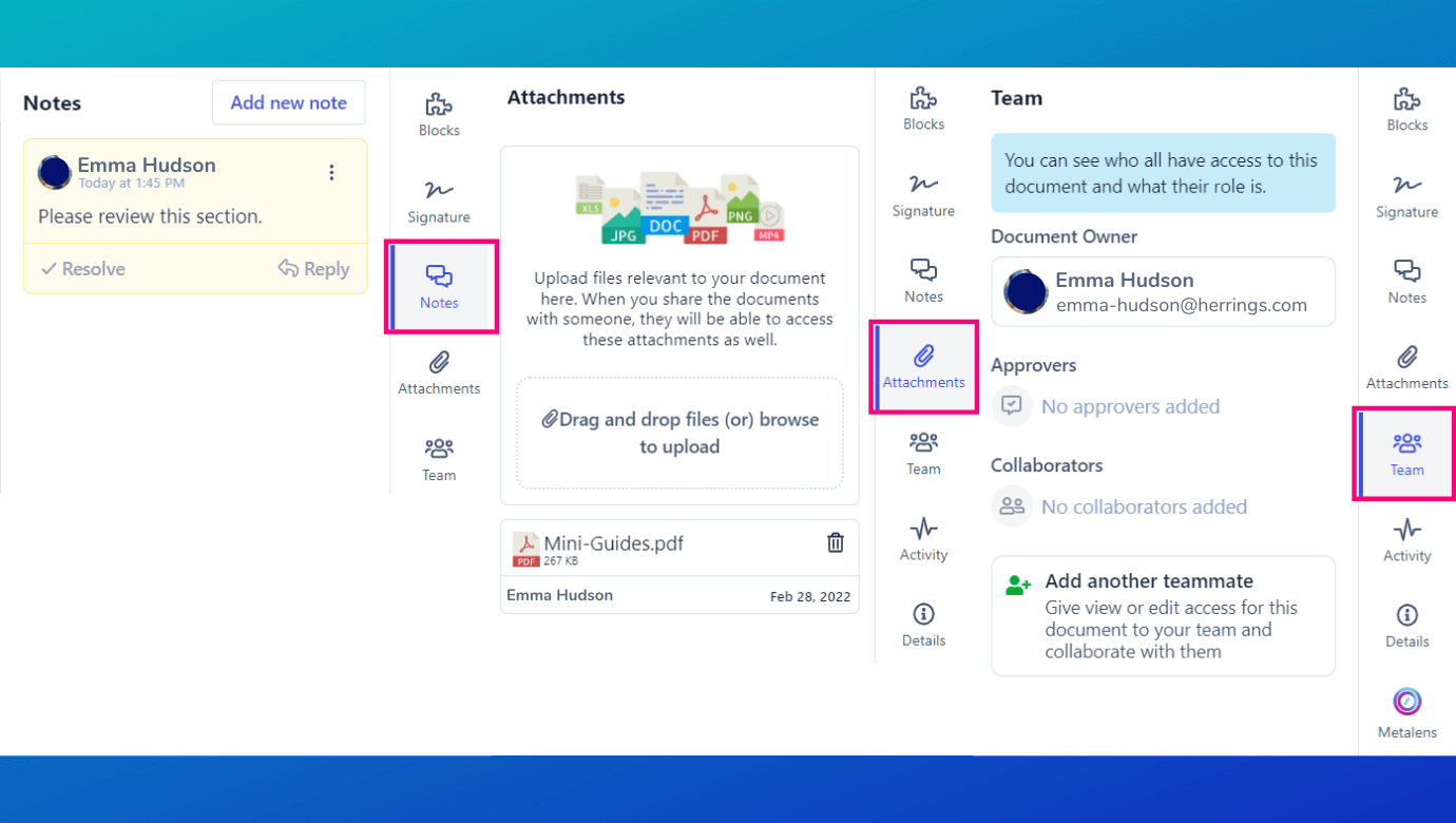 With Revv as your document management software, you can collaborate easily with your employees and partners