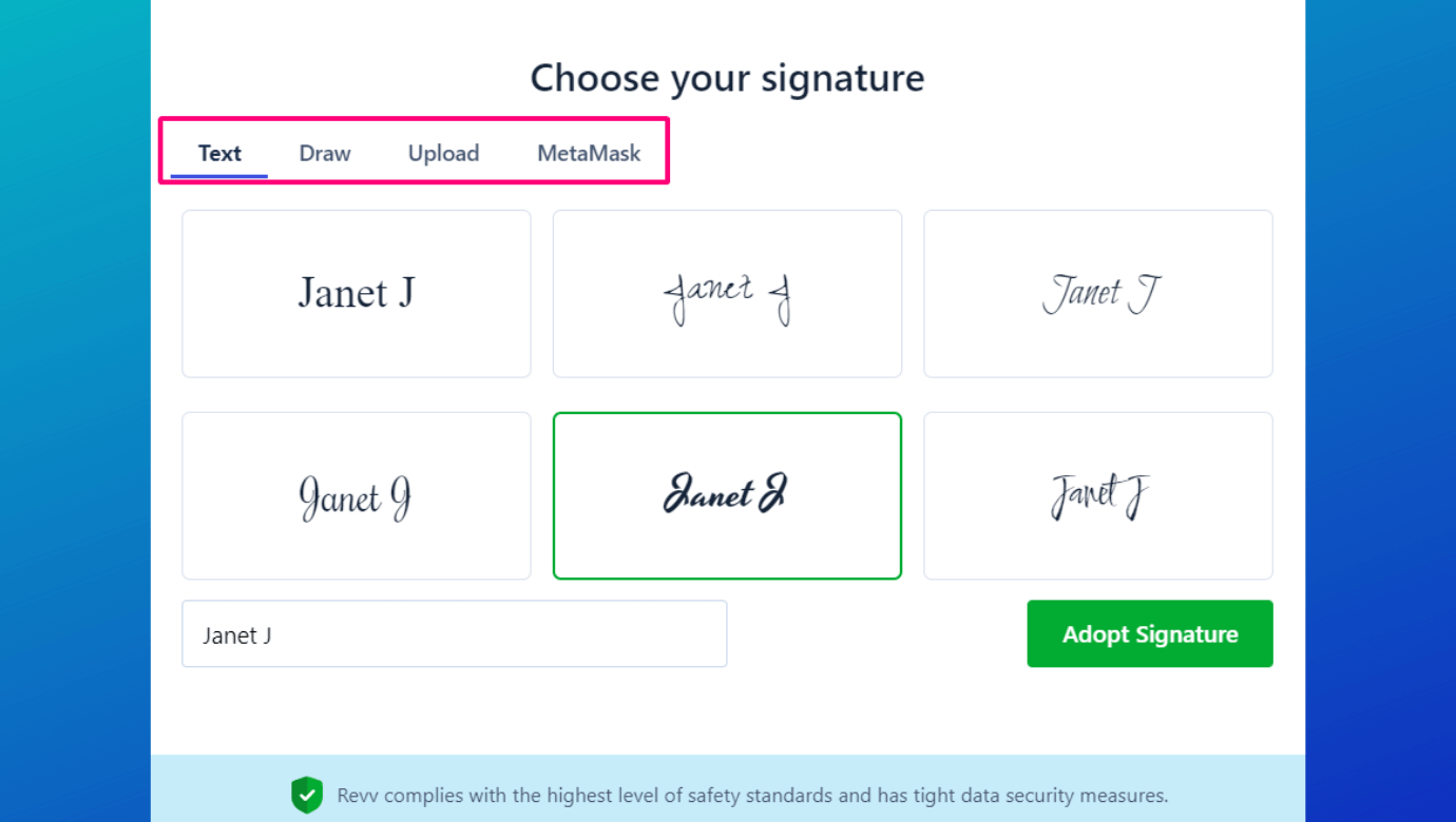 Forget paper documents, subscribe to Revv's document management system to capture an eSignature along with other services