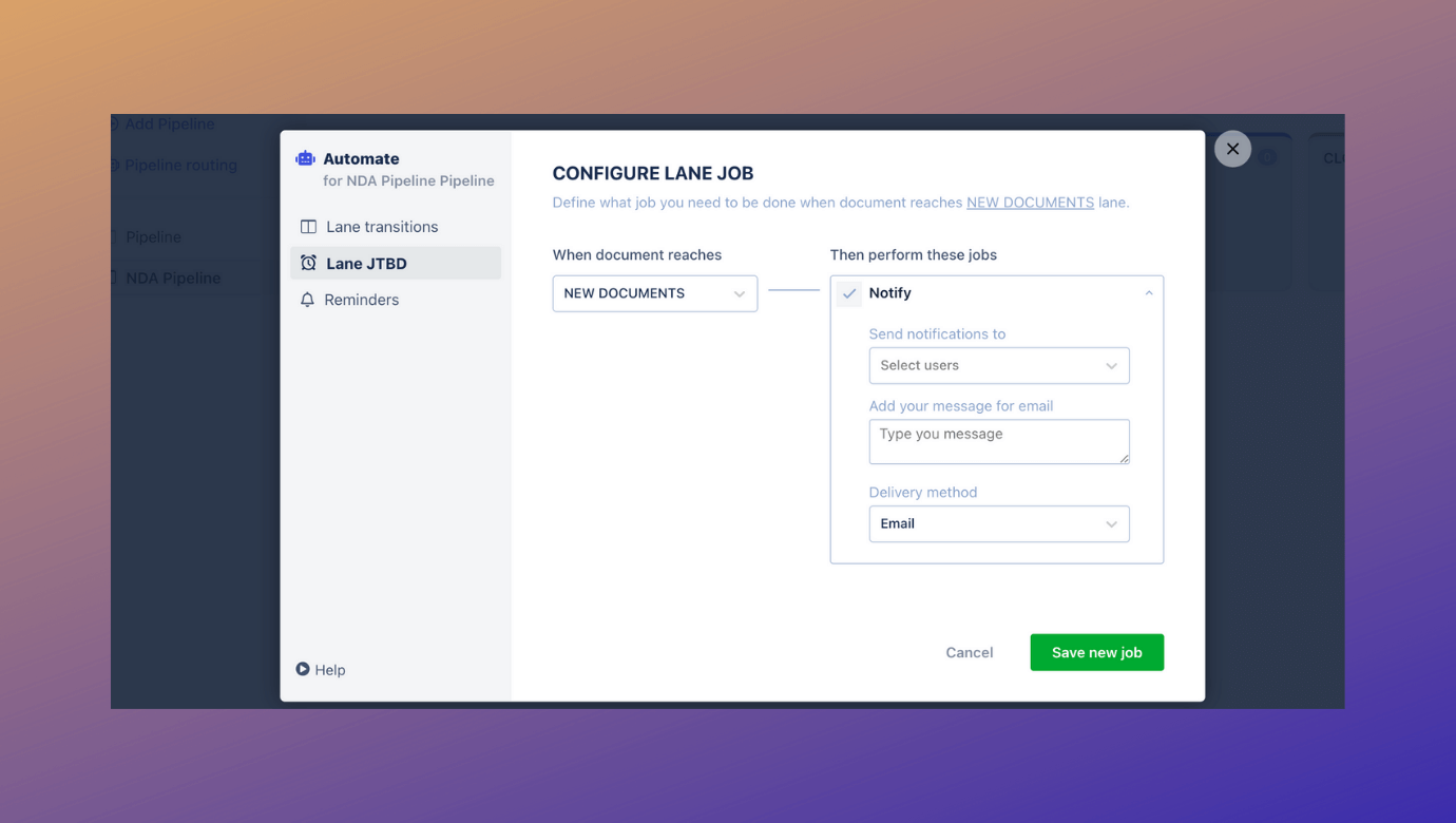 Implement a better digital document workflow to your business processes by configuring Lane Jobs in Revv