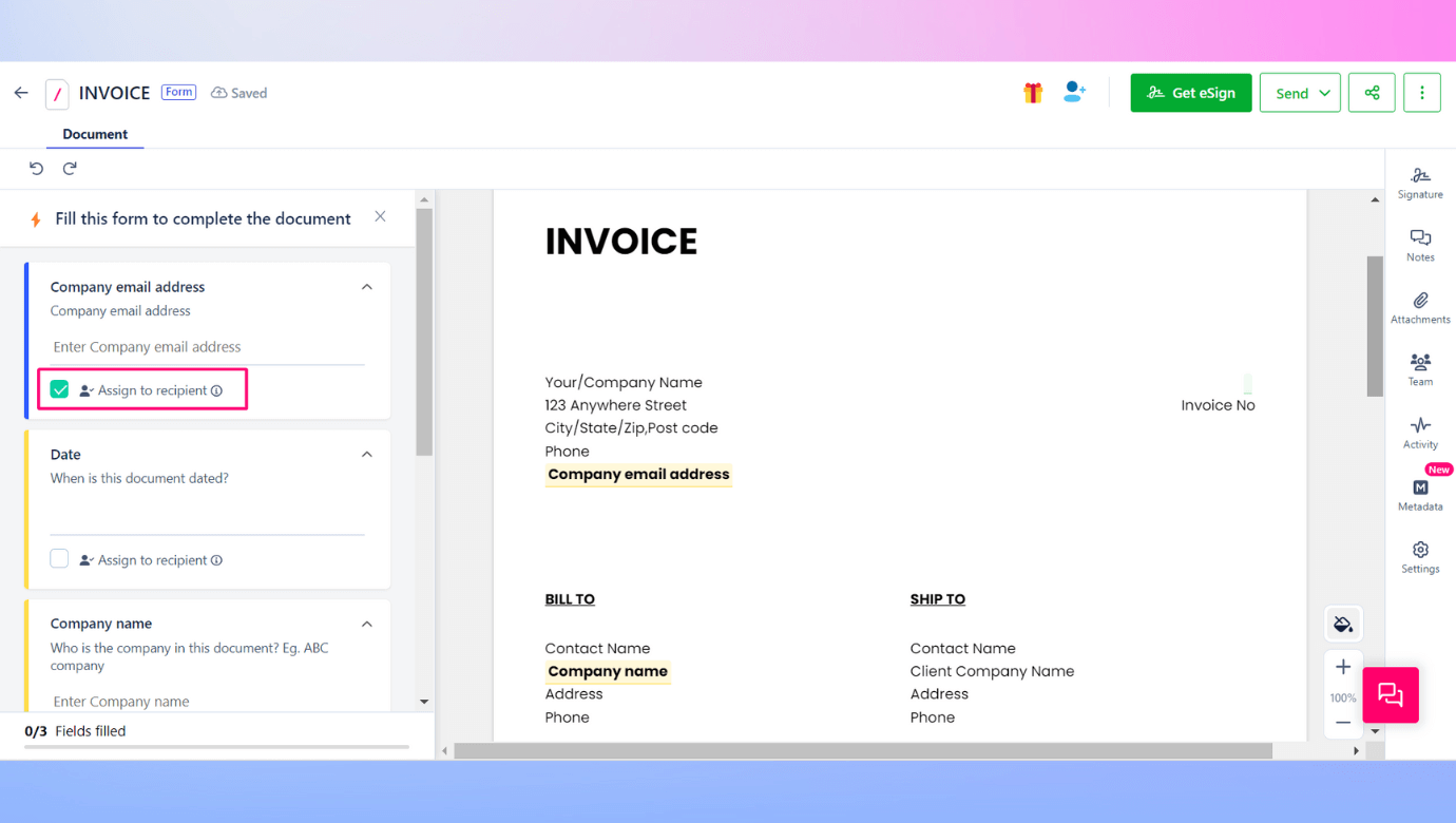 Automated invoice processing with Revv makes processing invoices simple by gathering details from the recipient