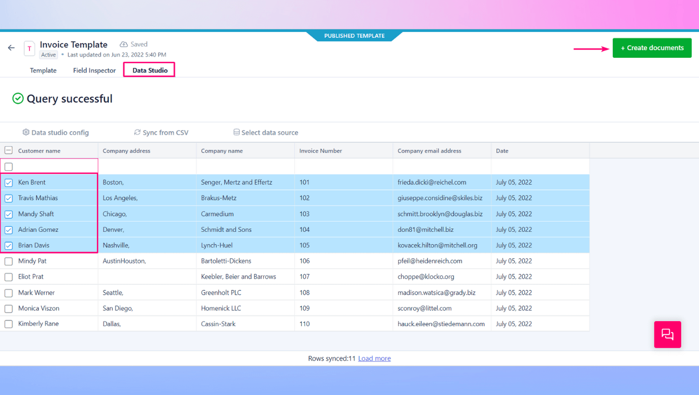 Ap automation with Revv makes automating invoice process simple and enables you to create documents in bulk