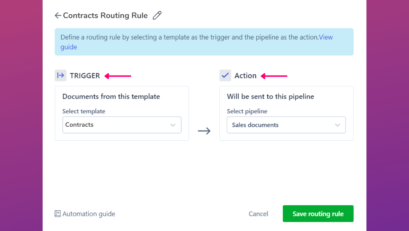 The contract manager can use Pipeline Routing in Revv to organize commercial and procurement contracts