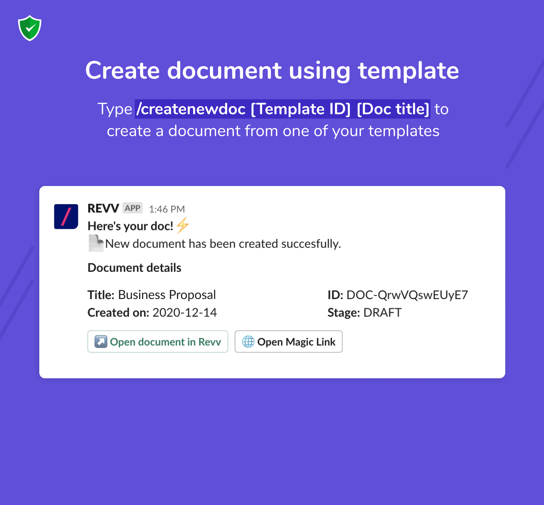 Revv is your no-code document builder that helps automate your business processes.